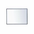 Blueprints 24 x 32 in. Metal Frame Rectangle Mirror Blue BL2960179